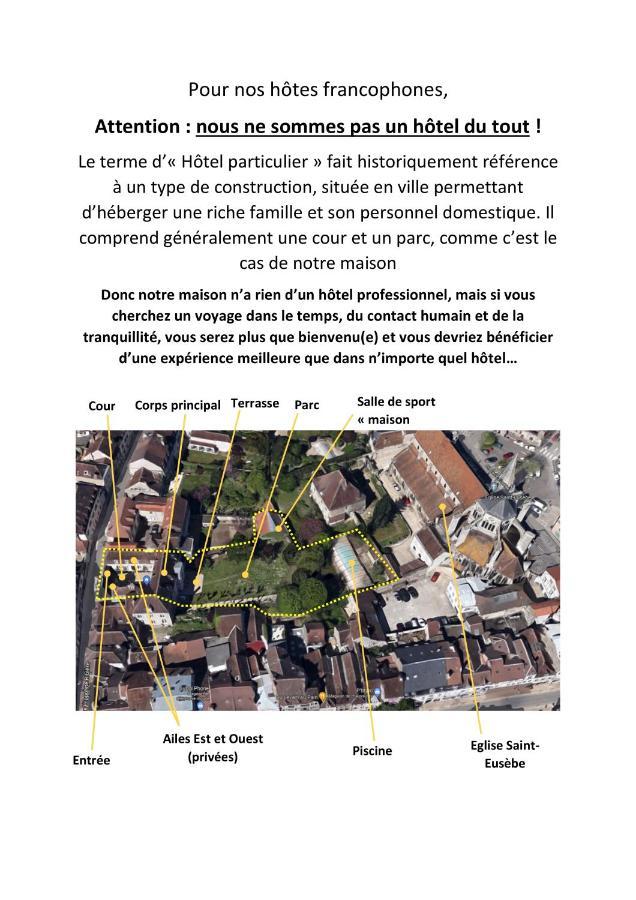 Saint-Eusebe Mansion - Hotel Particulier St-Eusebe Auxerre Dış mekan fotoğraf